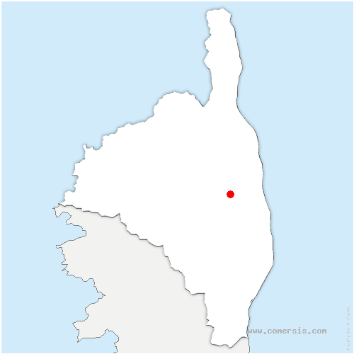 carte de localisation de Carcheto-Brustico
