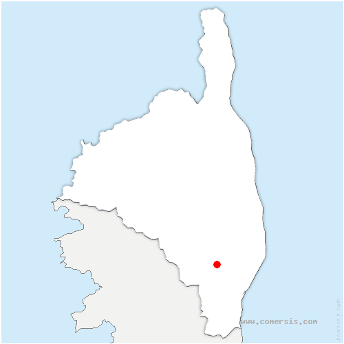 carte de localisation de Ghisoni