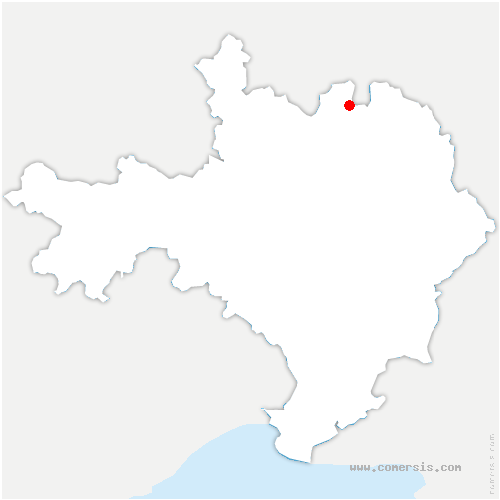 carte de localisation de Barjac