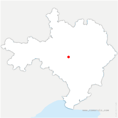 carte de localisation de Boucoiran-et-Nozières