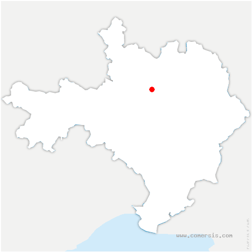carte de localisation de Brouzet-lès-Alès