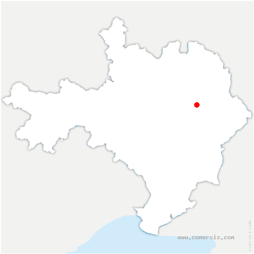 carte de localisation de la Capelle-et-Masmolène
