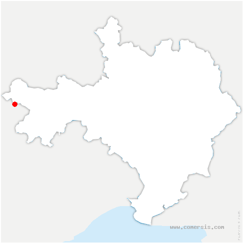 carte de localisation de Causse-Bégon