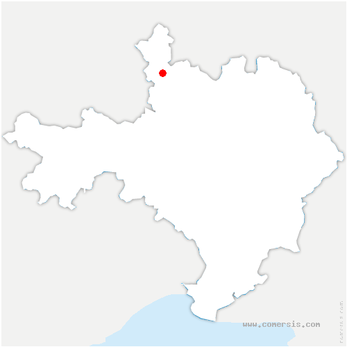 carte de localisation de Chamborigaud
