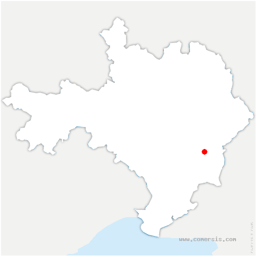 carte de localisation de la Cresse
