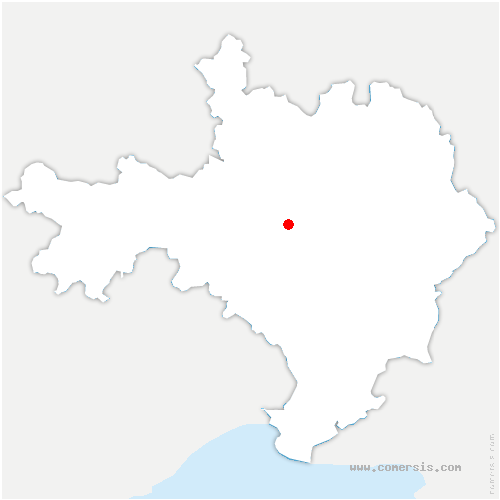 carte de localisation de Cruviers-Lascours