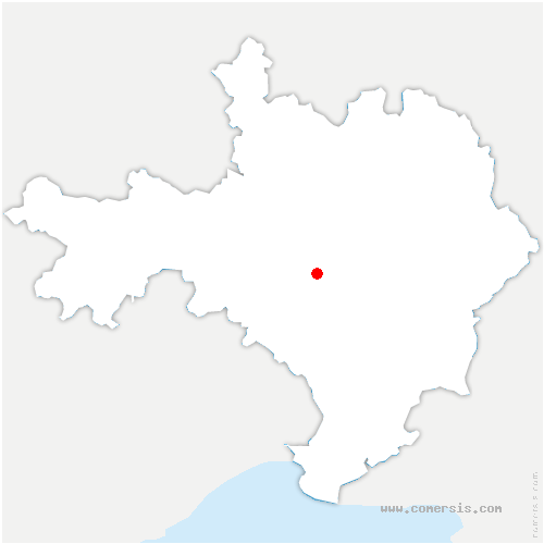 carte de localisation de Domessargues
