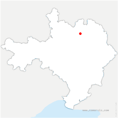 carte de localisation de Fons-sur-Lussan