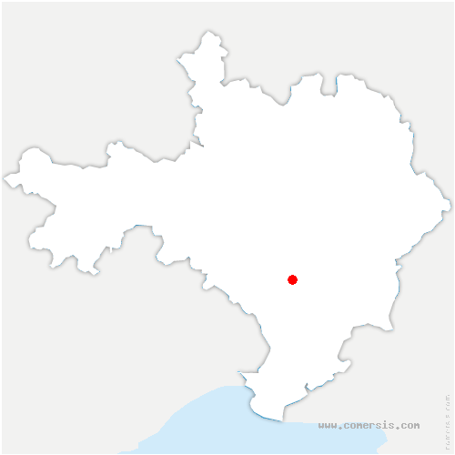 carte de localisation de Fraissinet-de-Lozère