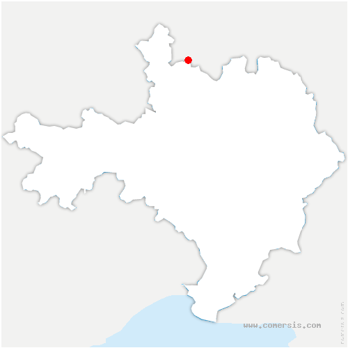 carte de localisation de Gagnières