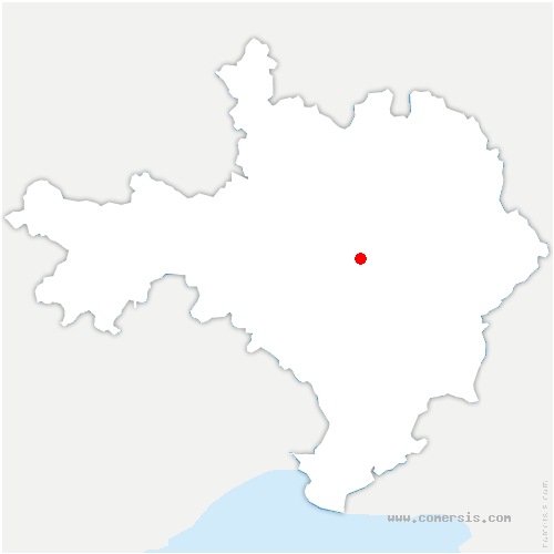 carte de localisation de Garrigues-Sainte-Eulalie