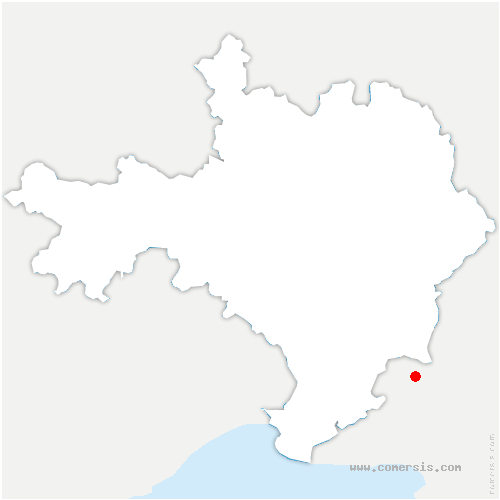 carte de localisation de l'Hospitalet-du-Larzac