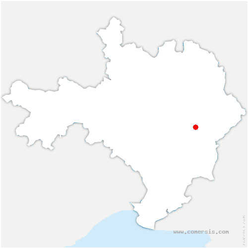 carte de localisation de Lédenon