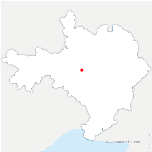 carte de localisation de Maruéjols-lès-Gardon