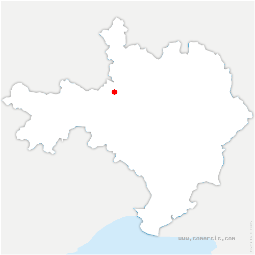 carte de localisation de Mialet