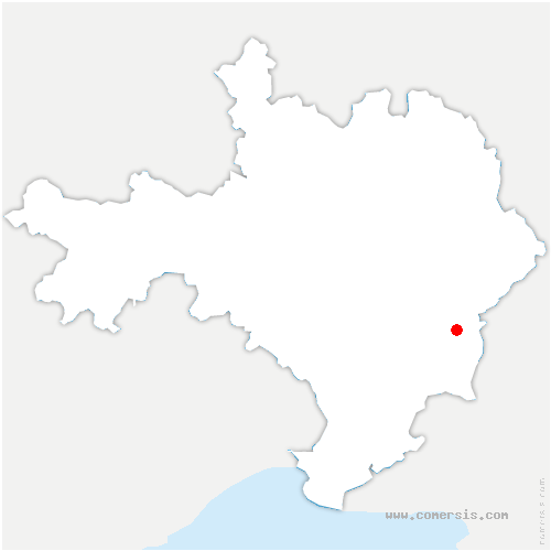 carte de localisation de Peyreleau