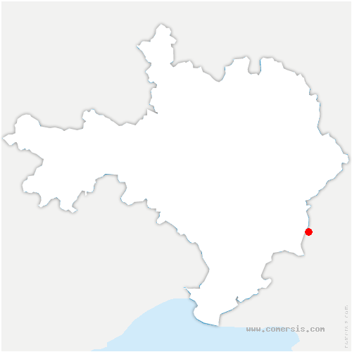 carte de localisation de la Roque-Sainte-Marguerite