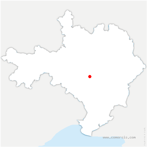 carte de localisation de Rouvière