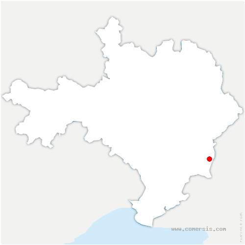 carte de localisation de Saint-André-Capcèze