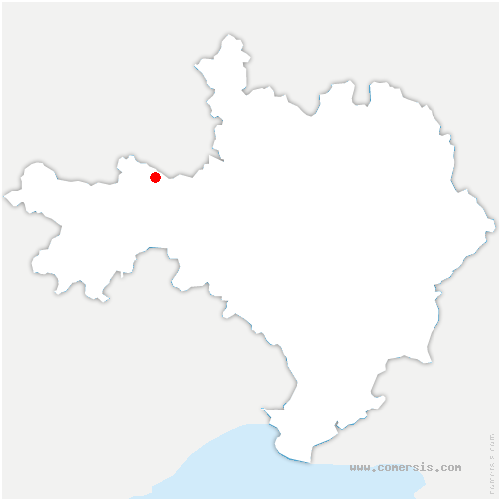 carte de localisation de Saint-André-de-Valborgne