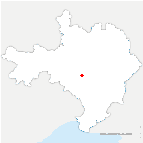 carte de localisation de Saint-Bauzély
