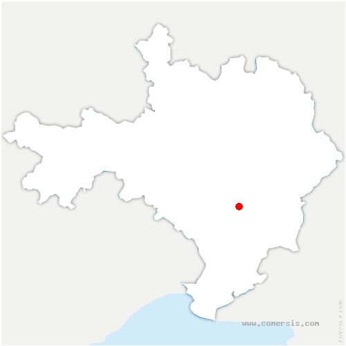 carte de localisation de Saint-Beauzély