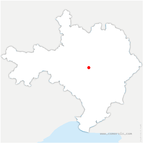 carte de localisation de Saint-Dézéry