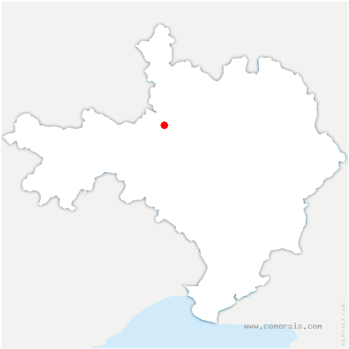 carte de localisation de Saint-Paul-la-Coste