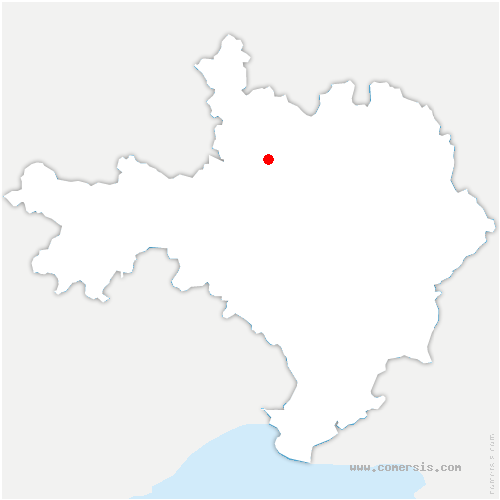 carte de localisation de Saint-Privat-des-Vieux