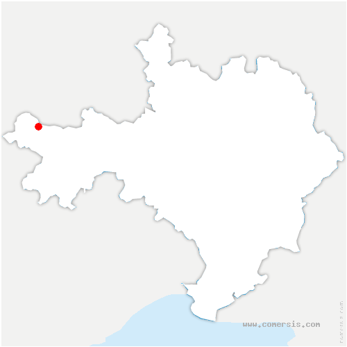 carte de localisation de Saint-Sauveur-Camprieu