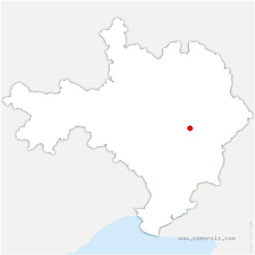 carte de localisation de Sanilhac-Sagriès