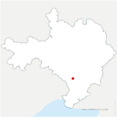 carte de localisation de Vergèze