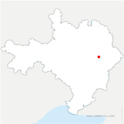 carte de localisation de Vers-Pont-du-Gard