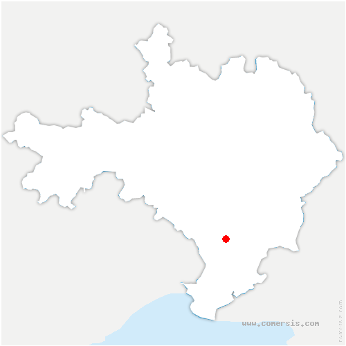 carte de localisation de Vestric-et-Candiac