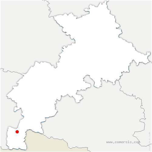 carte de localisation de Antignac