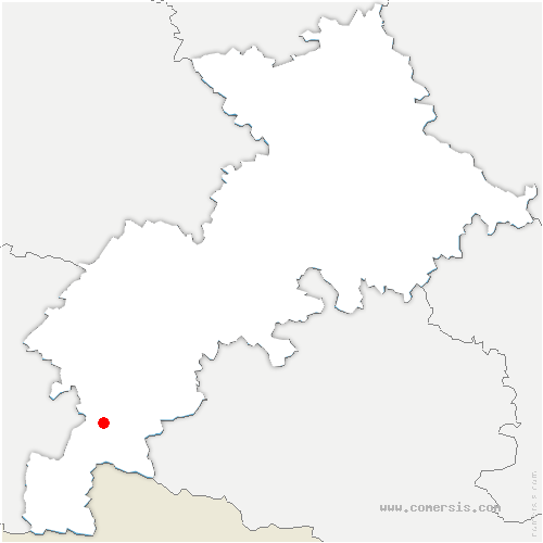 carte de localisation de Bezins-Garraux