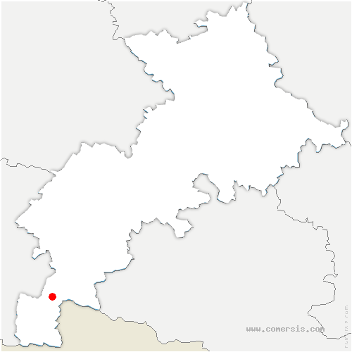 carte de localisation de Burgalays