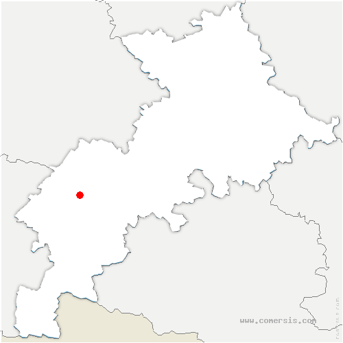 carte de localisation de Cassagnabère-Tournas