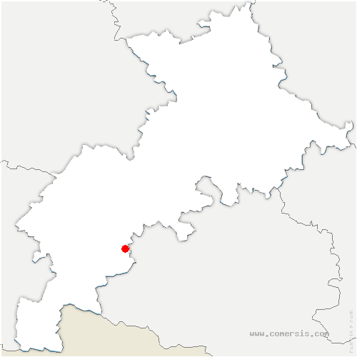 carte de localisation de Castagnède