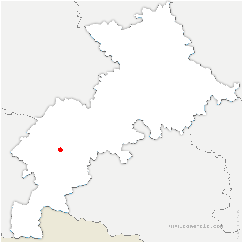 carte de localisation de Castillon-de-Saint-Martory