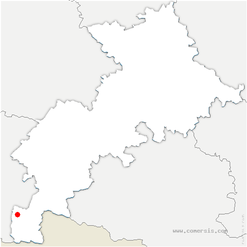 carte de localisation de Cathervielle
