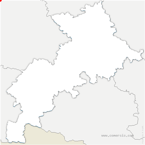 carte de localisation de Gaudent