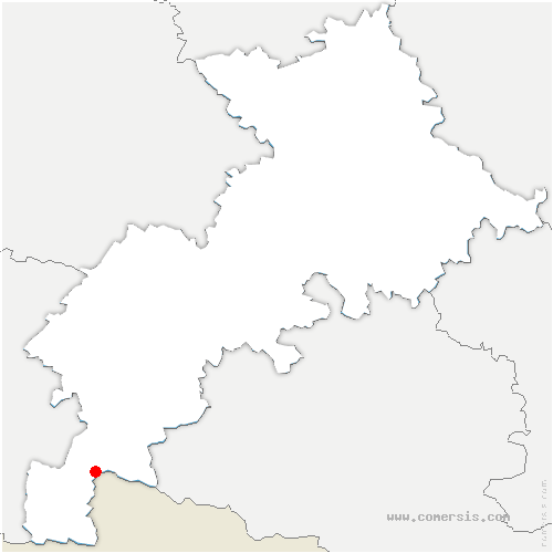 carte de localisation de Gouaux-de-Luchon