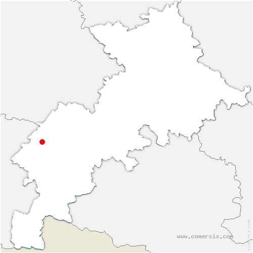 carte de localisation de Lespugue