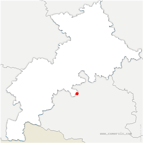 carte de localisation de Montbrun-Bocage