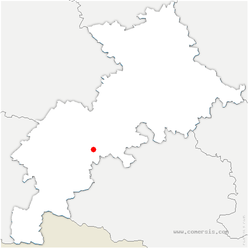 carte de localisation de Montclar-de-Comminges