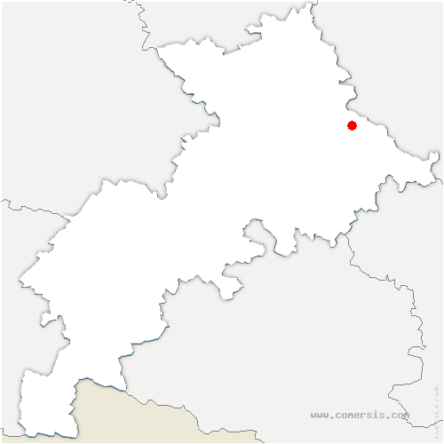 carte de localisation de Prunet