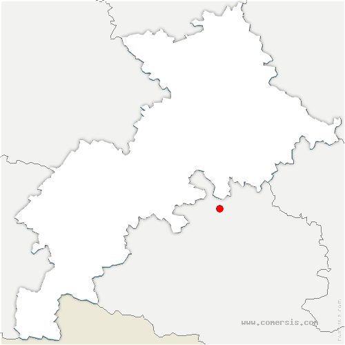 carte de localisation de la Salvetat-Belmontet