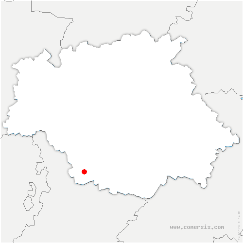 carte de localisation d'Aux-Aussat