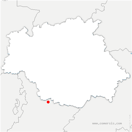 carte de localisation de Blan